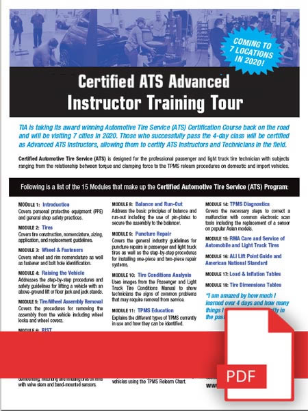 ATS Advanced Instructor Training Tour ATS Advanced Instructor Training Tour