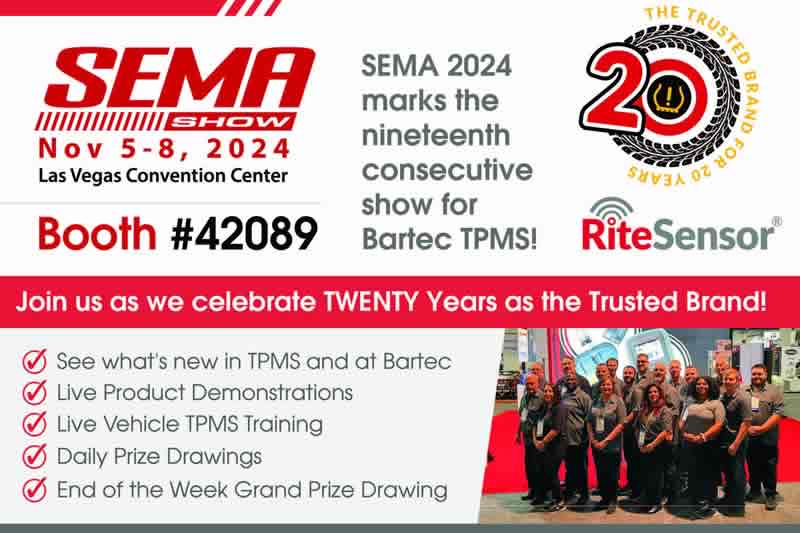 Bartec TPMS Looking Forward To SEMA 2024